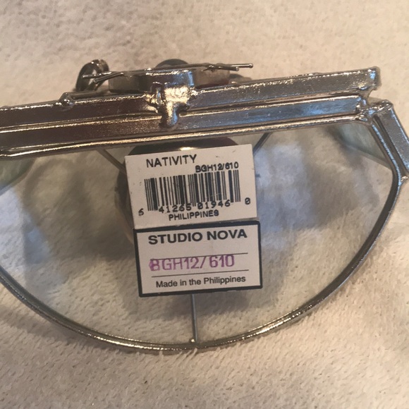 Stained Glass Christmas Nativity Candle Holder Jesus Mary and Joseph Studio Nova - Picture 3 of 8